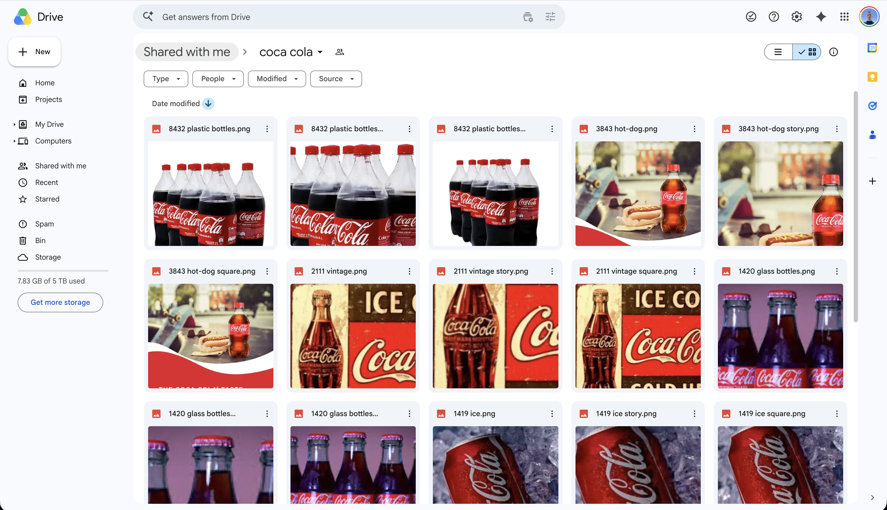 Gdrive folder preview